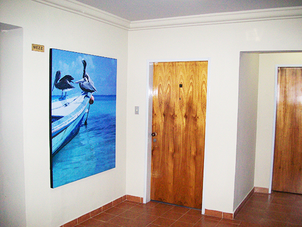 Área de descanso y televisión por cable